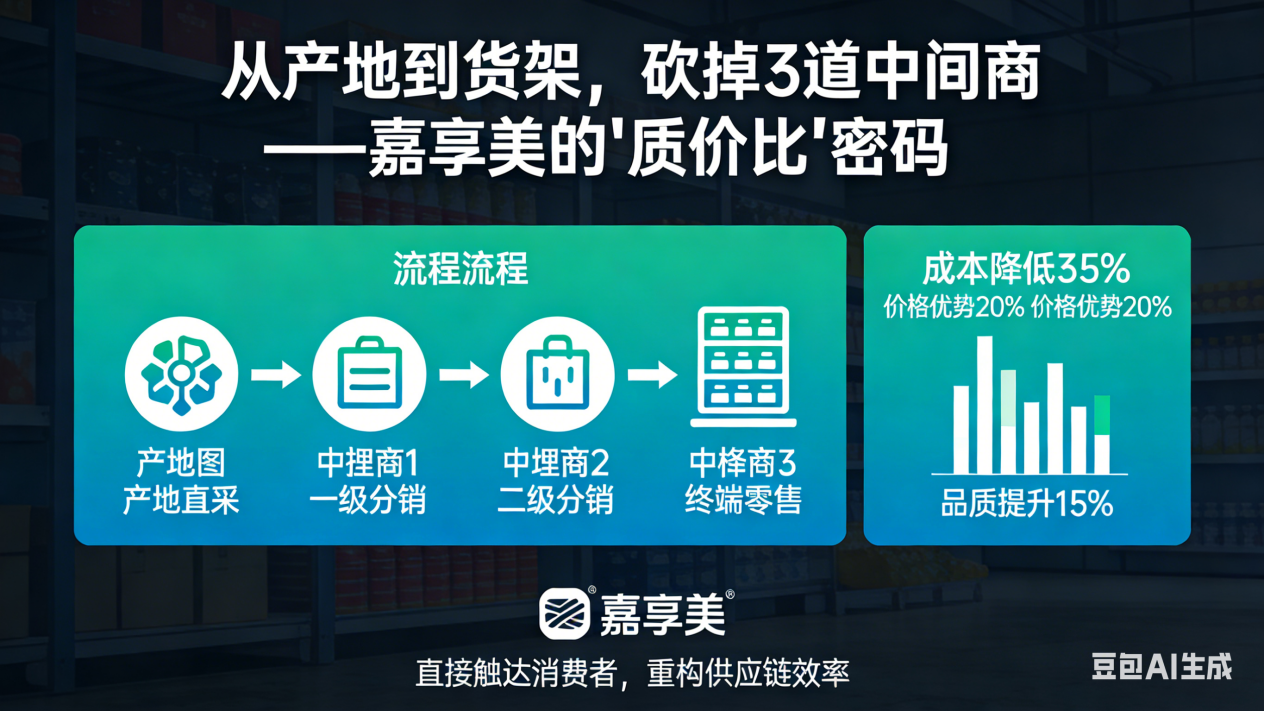 从产地到货架,砍掉3道中间商——嘉享美的“质价比”密码